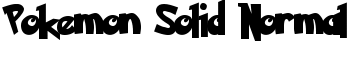 download Pokemon Solid Normal font
