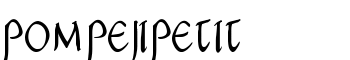 PompejiPetit font