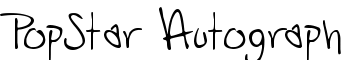 PopStar Autograph font