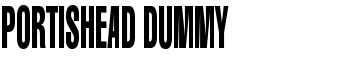 Portishead Dummy font