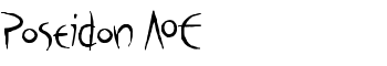 Poseidon AOE font