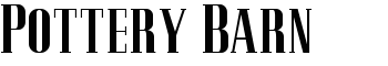 Pottery Barn font