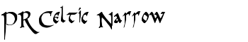 PR Celtic Narrow font