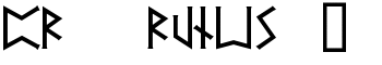 PR  Runes 2 font