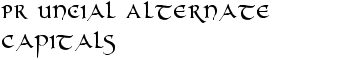 PR Uncial Alternate Capitals font