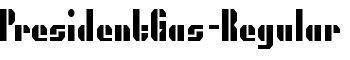 PresidentGas-Regular font