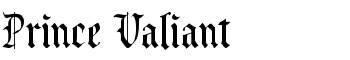 Prince Valiant font