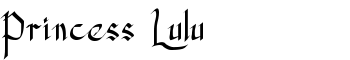 download Princess Lulu font