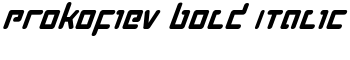 download Prokofiev Bold Italic font