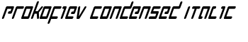 Prokofiev Condensed Italic font