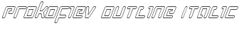 Prokofiev Outline Italic font