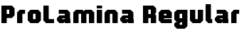 ProLamina Regular font