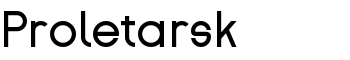 Proletarsk font