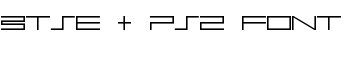 BTSE + PS2 FONT font