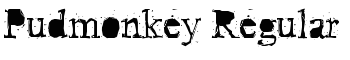 Pudmonkey Regular font