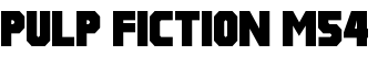 Pulp Fiction M54 font