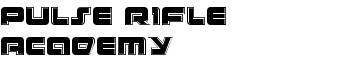 Pulse Rifle Academy font