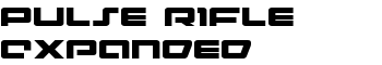 Pulse Rifle Expanded font