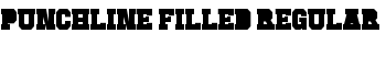 Punchline Filled Regular font