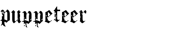 Puppeteer font