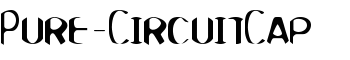 Pure-CircuitCap font