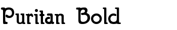 download Puritan Bold font