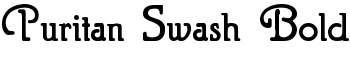 Puritan Swash Bold font