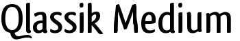 Qlassik Medium font