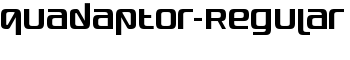 Quadaptor-Regular font