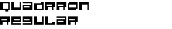Quadrron Regular font