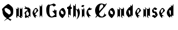 download QuaelGothicCondensed font