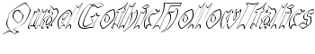 QuaelGothicHollowItalics font