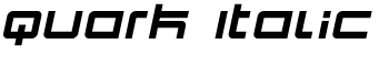Quark Italic font