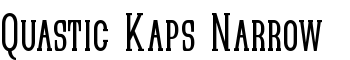 download Quastic Kaps Narrow font