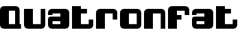 QuatronFat font
