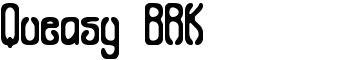 Queasy BRK font