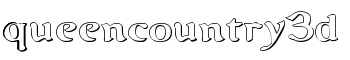queencountry3d font