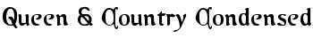 Queen & Country Condensed font