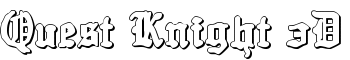 Quest Knight 3D font
