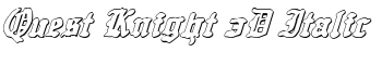 download Quest Knight 3D Italic font