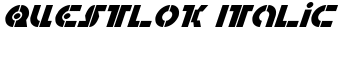 download Questlok Italic font