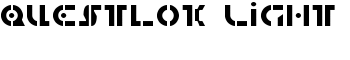 Questlok Light font