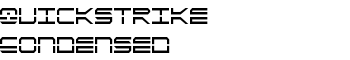QuickStrike Condensed font