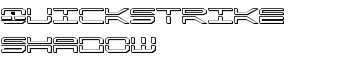 QuickStrike Shadow font