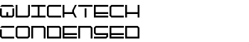 download QuickTech Condensed font
