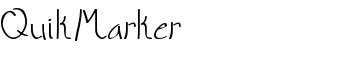 QuikMarker font