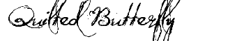 Quilted Butterfly font