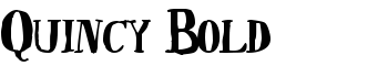 Quincy Bold font
