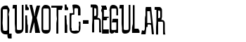 Quixotic-Regular font