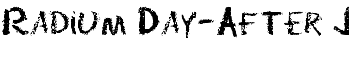 Radium Day-After J font